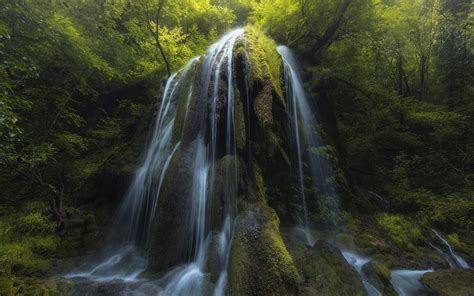 Cascading Waterfall Hd Wallpaper Background Image 1920x1200 Id