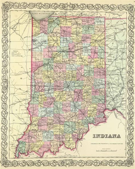 Maps Of Indiana Photos Cantik