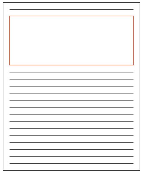 29 printable lined paper templates free premium templates. 9 Best Standard Printable Lined Writing Paper - printablee.com