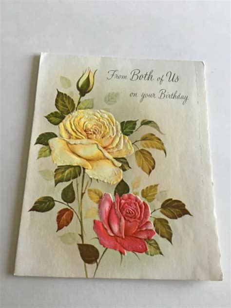Vintage 1960s Happy Birthday Card To Son Mom Dad Great Art Collectible