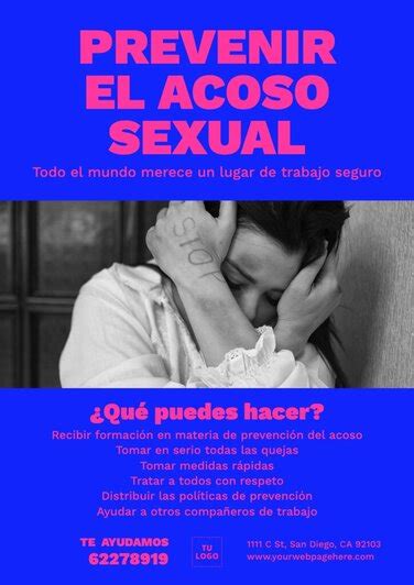 carteles en contra del acoso laboral y sexual