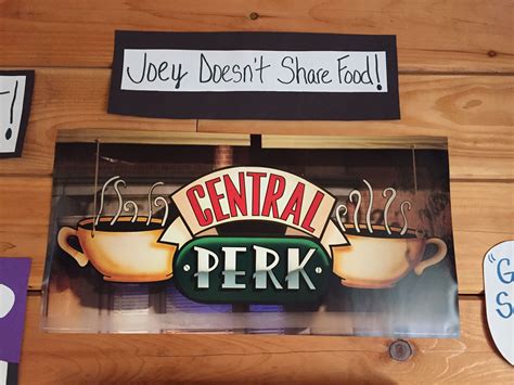 Central Perk Logo Poster Central Perk Logo Friends Tv Novelty Sign