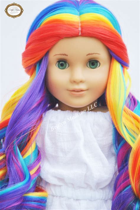 I Can Make Rainbow Hair American Girl Doll Custom American Girl