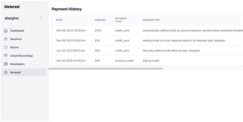 Viewing Payment History And Payment Receipt Metered Video Docs
