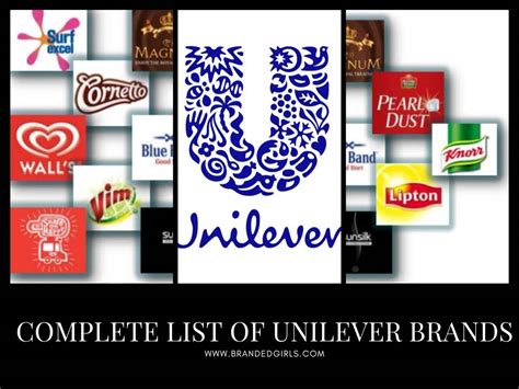 Unilever Brands A Complete List Of Unilever Brands 2021