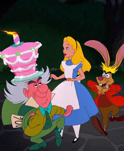 mad hatter alice and the march hare ~ “alice in wonderland 1951 ” alice in wonderland disney