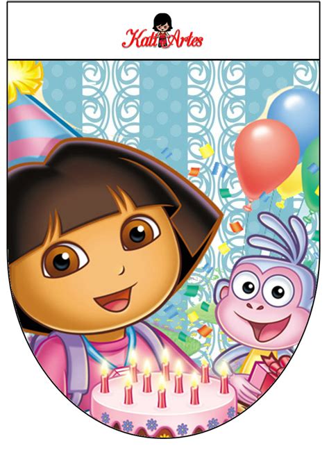 Banderines Gratis Del Cumpleaños De Dora La Exploradora Dora La