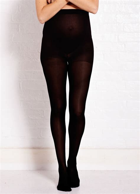 Black Opaque Denier Maternity Tights By Noppies