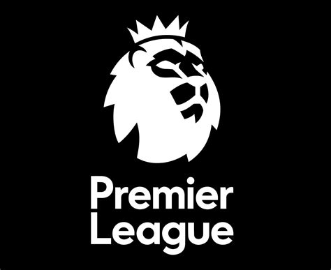 Premier League Logo Symbol With Name Black And White Design England Football Vector European