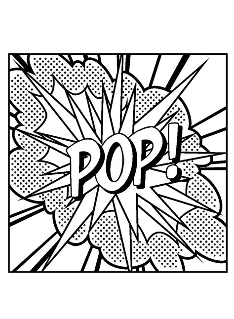 Pop Roy Lichtenstein Pop Art Coloring Pages For Adults Just Color Artofit