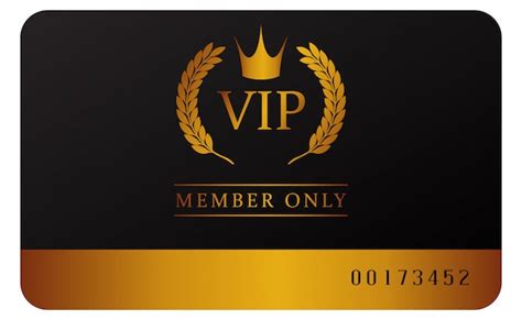 Vip Member Card Template Glamorous Premium Vector