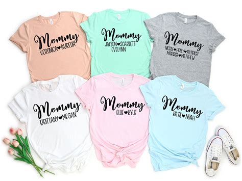 The transition from when a maiden becomes a mother. Mommy Shirt Mom Shirt Cute Mom Shirts Personalized Mom ...