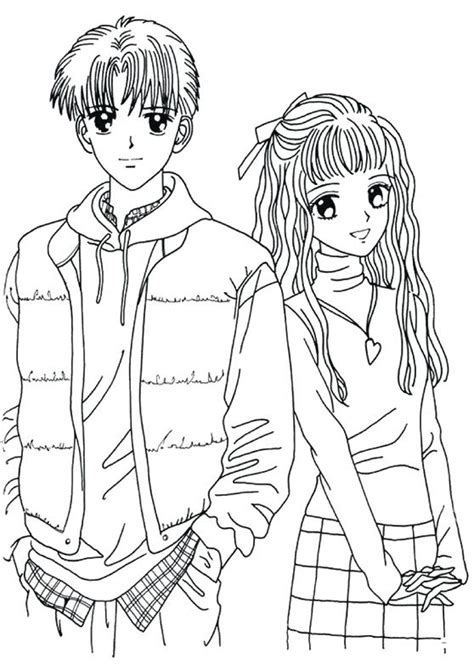 Anime Guy Coloring Pages At Free