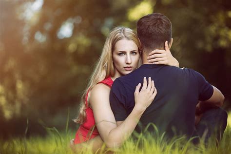 Woman Hugging Man Adult Affair Beautiful Blur Couple Piqsels