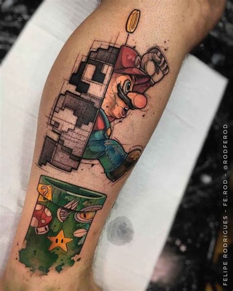 Evolution Mario Tattoo Nintendo Gamer Tattoos Geek Tattoo Band Tattoo