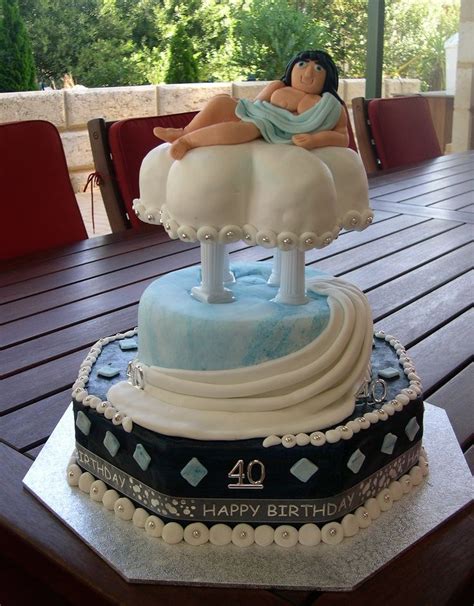 Mossys Masterpiece Greek God Toga Party 40th Birthday Cake ~~ 40th