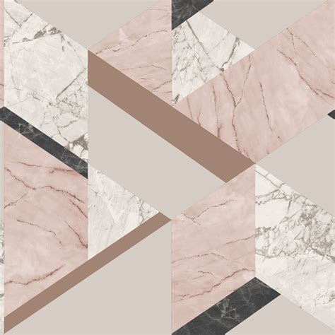 Marblesque Geometric Wallpaper Pink Fd42303 Wallpaper From I Love