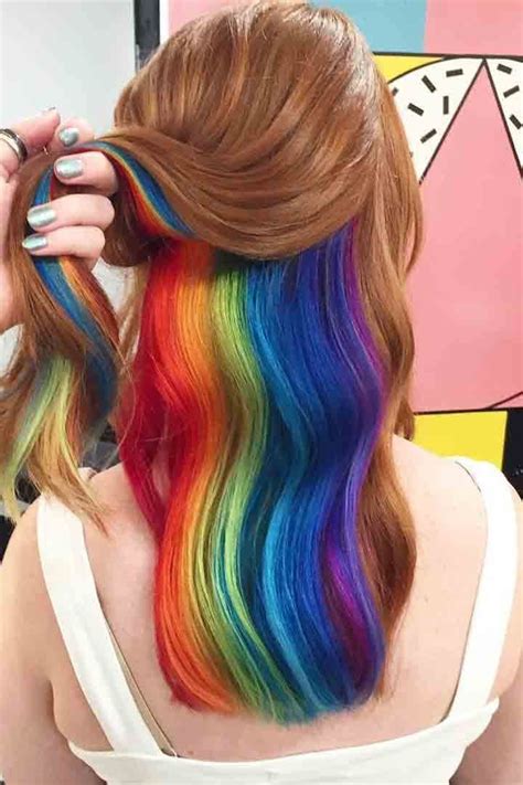 This Hidden Rainbow Hair Looks Like It Was Hand Painted By Lisa Frank