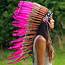 Pink Indian Headdress  90cm – Novum Crafts