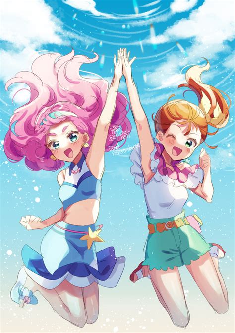 Laura La Mer And Natsuumi Manatsu Precure And More Drawn By Doroshii Danbooru