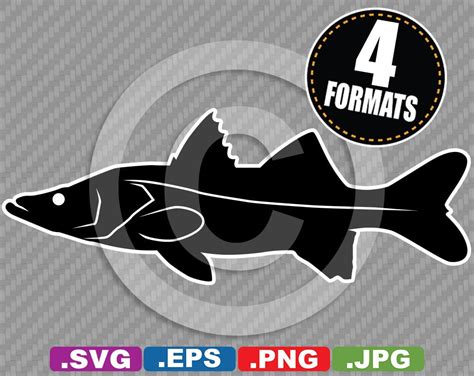 Snook Fish Clip Art Image Svg Cutting File Plus Eps Etsy Denmark