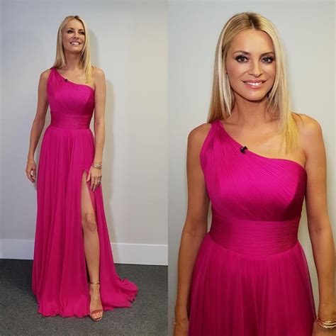 Tess Daly In Pink Dress On Bbc Strictly Come Dancing