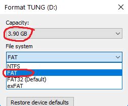 Format USB Flash Drive to FAT/FAT16 (not FAT32) : 3 Steps (with