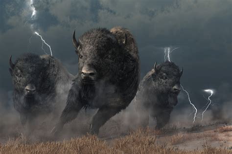 Buffalo In A Storm Stock Photo Download Image Now Istock