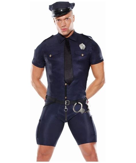 adult mens police man officer costume policeman cop fancy dress uniform m l kostüme