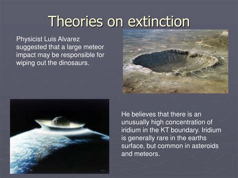 Ppt Extinction Of The Dinosaurs Powerpoint Presentation Free