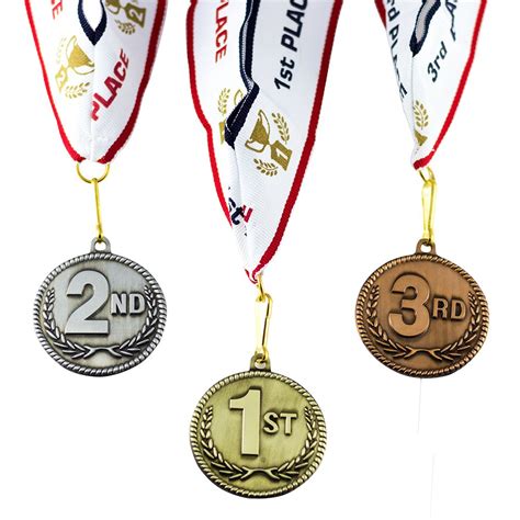 Buy All Quality 1st 2nd 3rd Place High Award Medals 3 Piece Set Gold