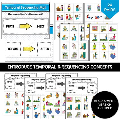 Sequencing Temporal Concepts Cards - Allison Fors
