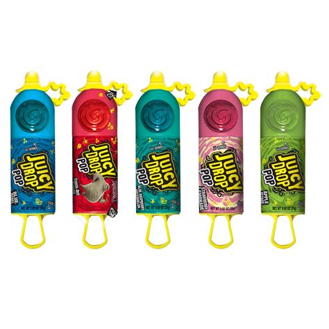 Buy Juicy Drop Pop Sweet Lollipops Candy With Sour Liquid Assorted Flavors 92oz Online At