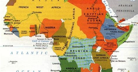 Part of an online history of the 20th century. Political map of Africa in 1914. - Handbooking
