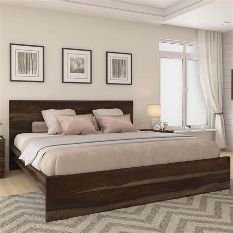 Delaware Solid Wood Platform Bed Frame 3pc Suite