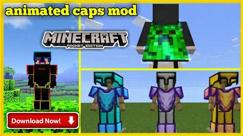 Animated Capes Mod In Minecraft Pocket Edition Youtube