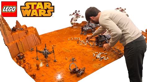 Building The Battle Of Geonosis In 1 Minute Lego Star Wars Moc Time