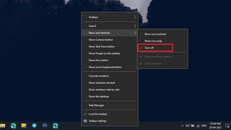 How To Disable News And Interests Widget On Windows Techdirs
