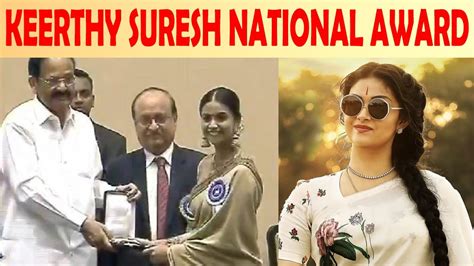 Keerthy Suresh National Award Winning Moment Youtube