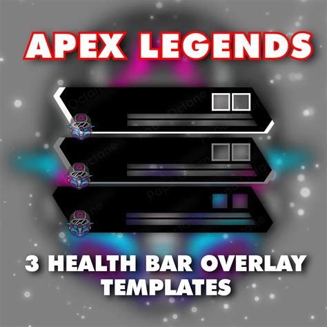 Three Apexlegends Health Bar Overlays With Different Shades Etsy