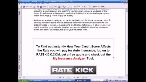Does an insurance score affect all policy types? How Does My Credit Score Affect My Car Insurance Rates? - YouTube