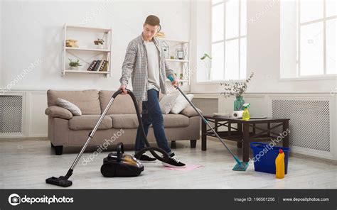 Man House Cleaning