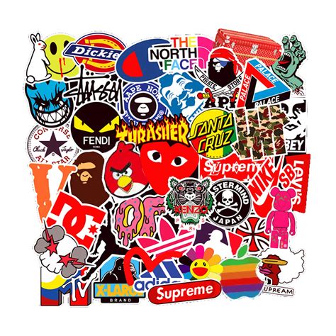 Buy 100 Pcs Fashion Brand Stickers For Laptop Stickers Motorcycle