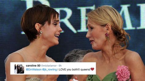 Emma Watson And Jk Rowling Have Formed A Mutual Support Group Lumos Jk Rowling Emma Watson