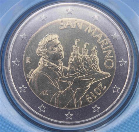 San Marino Euro Coins Unc 2019 Value Mintage And Images At Euro Coinstv