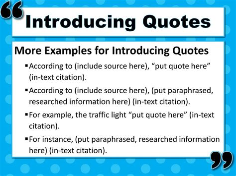 How To Introduce Quotes In An Essay Slide Share