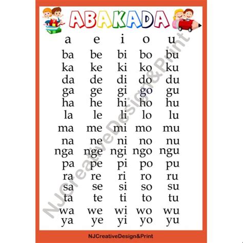 Abakada Laminated Educational Chart A Size Shopee Philippines Porn Sex Picture