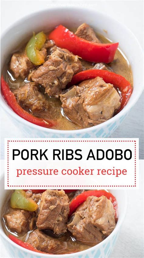 Learn some of the answers to questions about pressure cookers. Pork Ribs Adobo Pressure Cooker Recipe - #adobo #cooker # ...