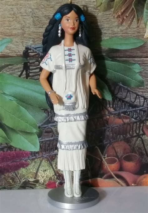 1996 Native American Barbie Dolls Of The World Hallmark Ornament 1st In Series