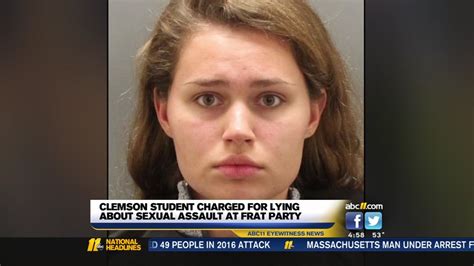 Police Teen Lied About Sexual Assault At Clemson Frat Party